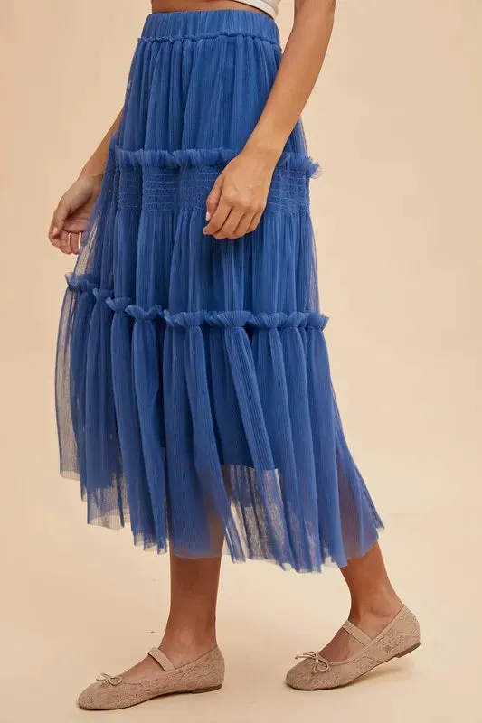 Plains Tulle Midi Skirt