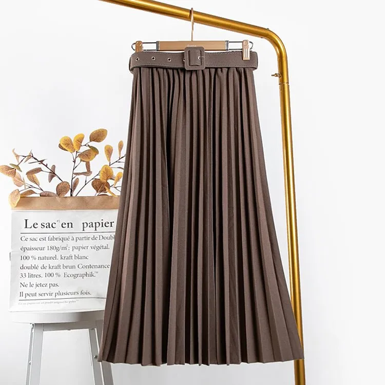 Pleated Long Maxi  Skirts