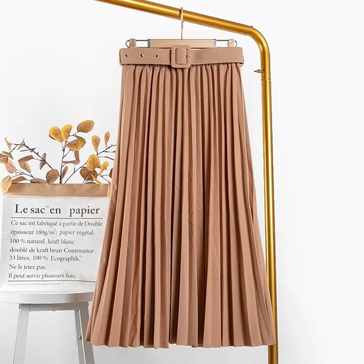 Pleated Long Maxi  Skirts
