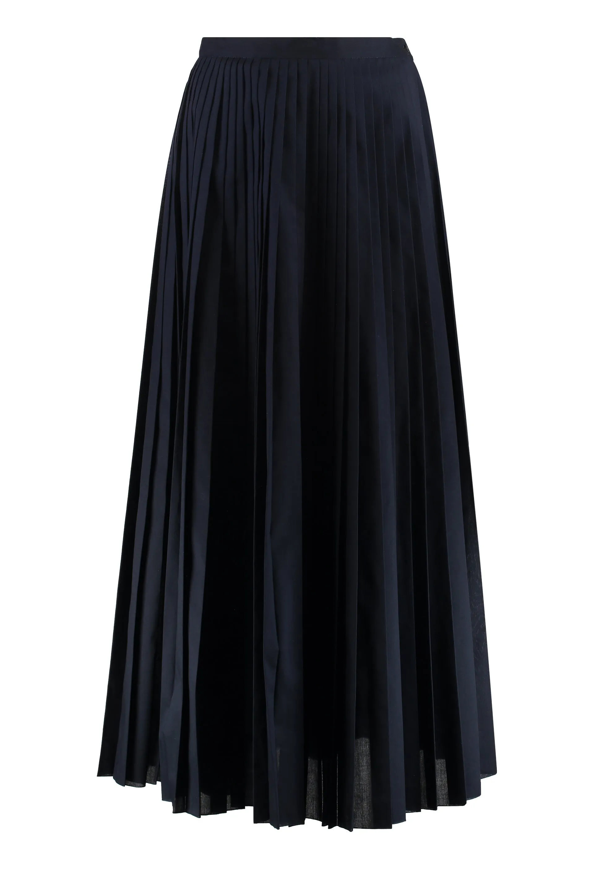 Pleated midi skirt