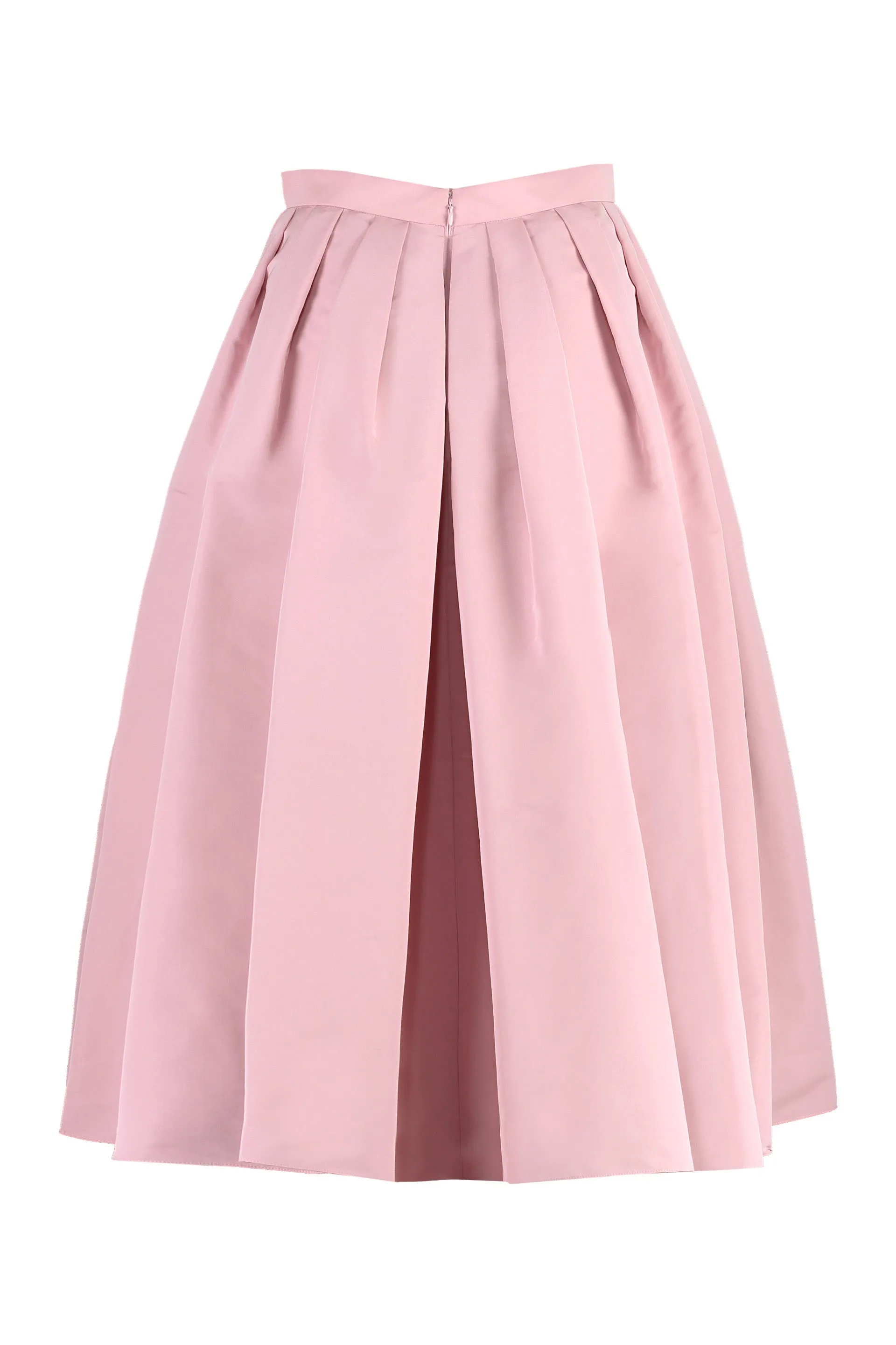Pleated midi skirt