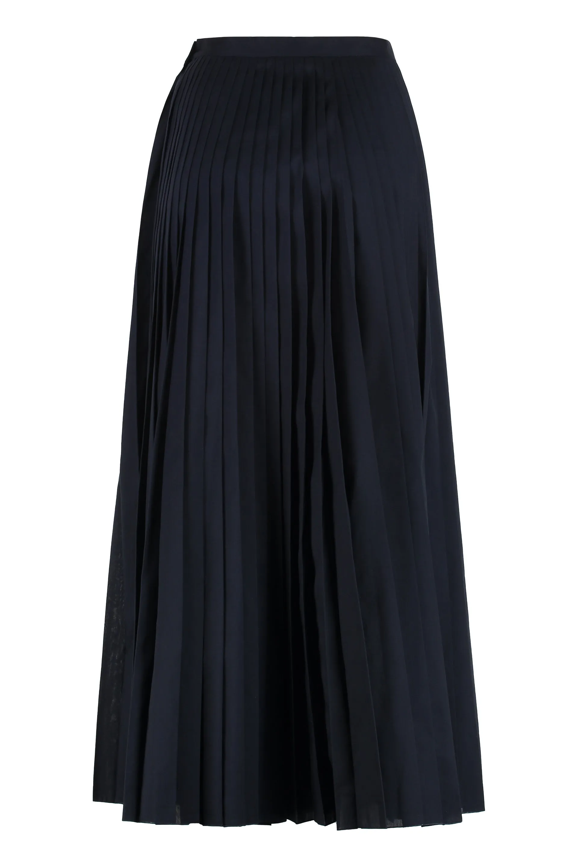 Pleated midi skirt