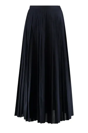 Pleated midi skirt