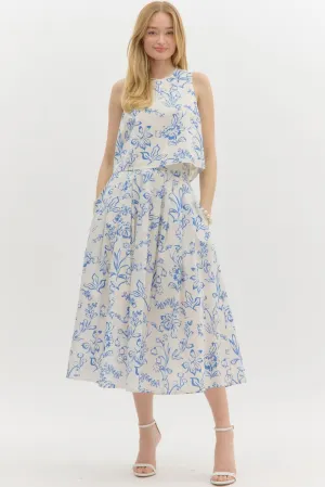 Pleated Skirt Set