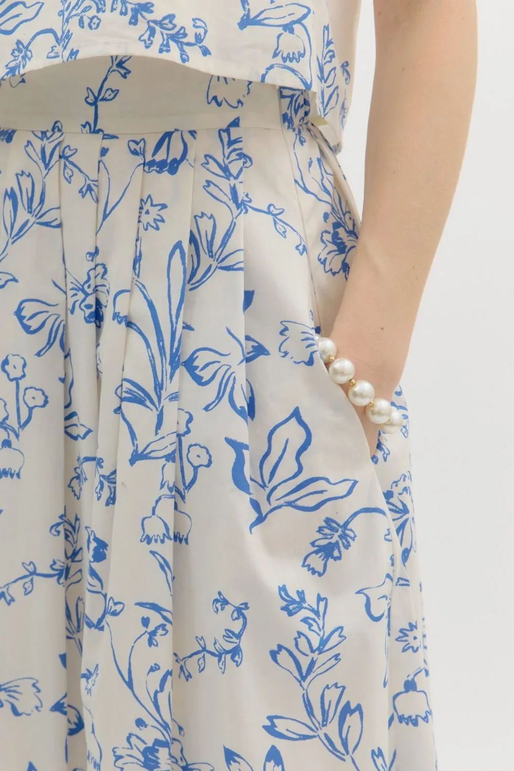 Pleated Skirt Set