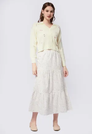 Printed Tier Maxi Skirt