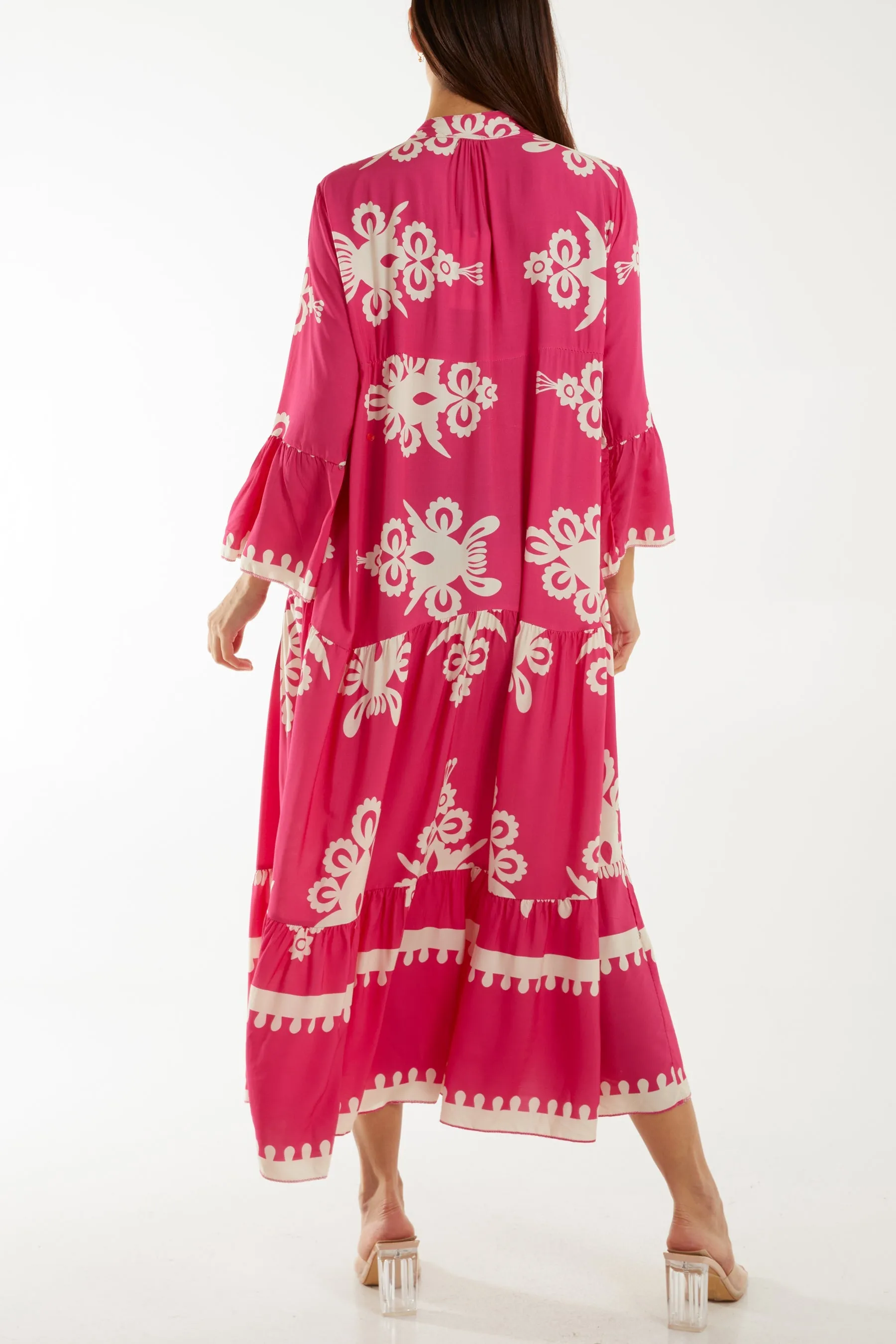 Printed Tiered Maxi Dress