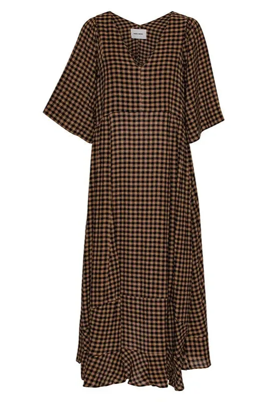 Pump Dress, Beige/Black Check