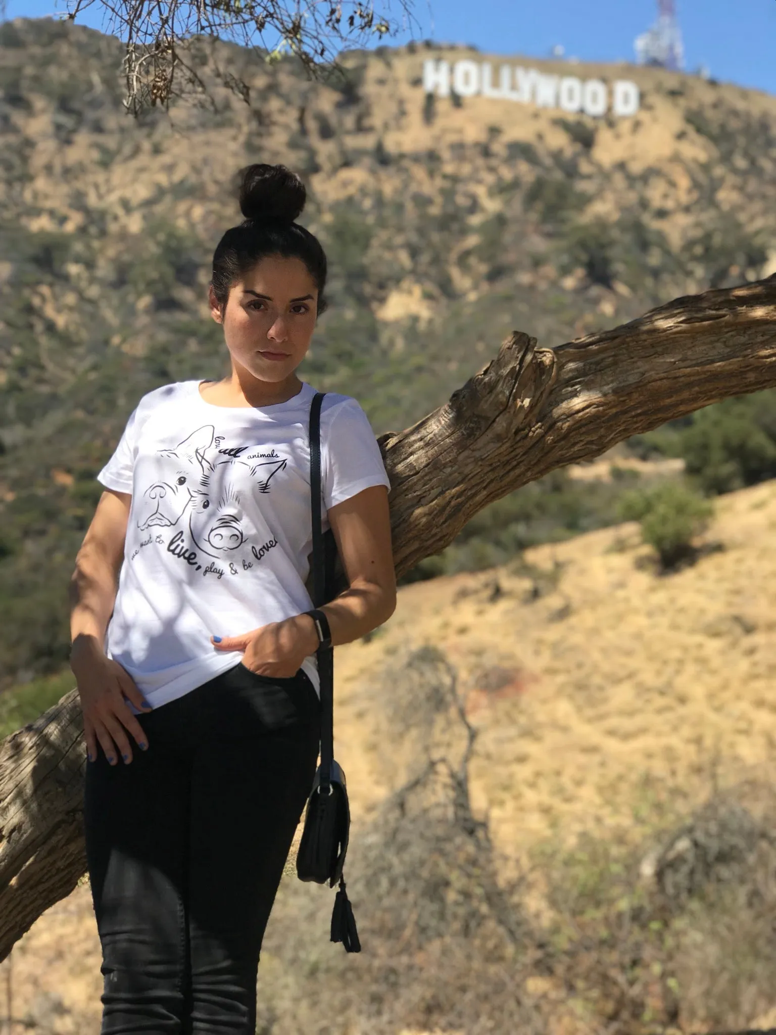 Puppy & Piglet tee in WHITE ORGANIC