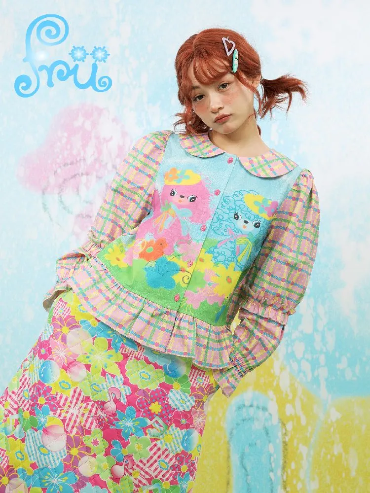 Puppy Girl Peplum Shirt 【s0000011147】