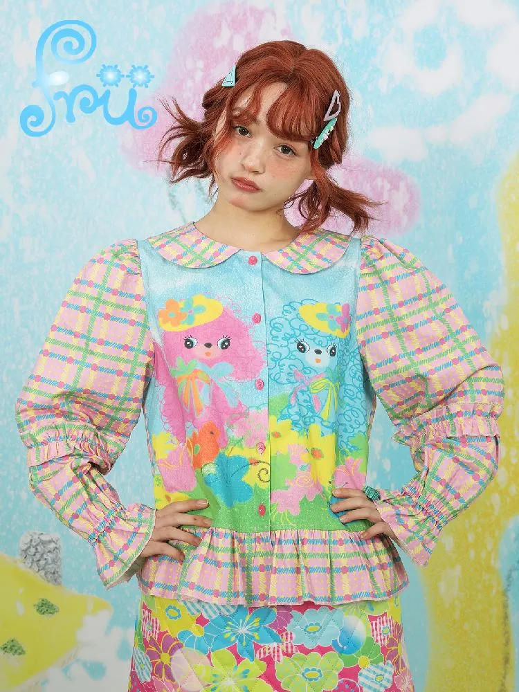 Puppy Girl Peplum Shirt 【s0000011147】