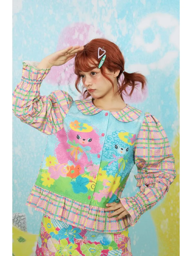 Puppy Girl Peplum Shirt 【s0000011147】