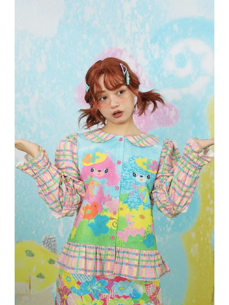 Puppy Girl Peplum Shirt 【s0000011147】