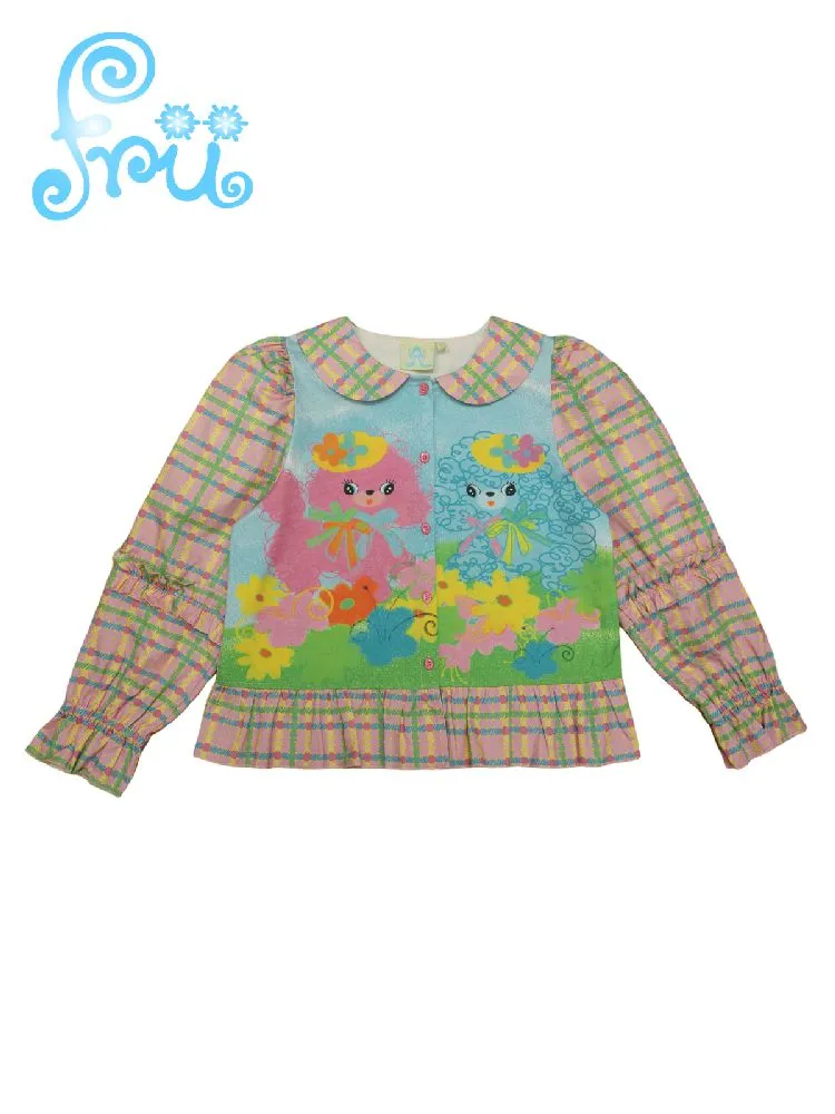Puppy Girl Peplum Shirt 【s0000011147】