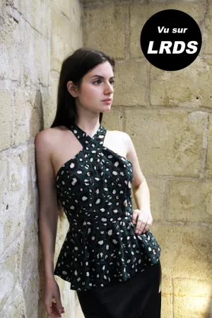 "AYA" PEPLUM TOP