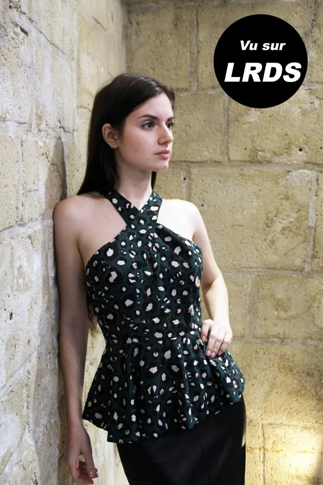 "AYA" PEPLUM TOP