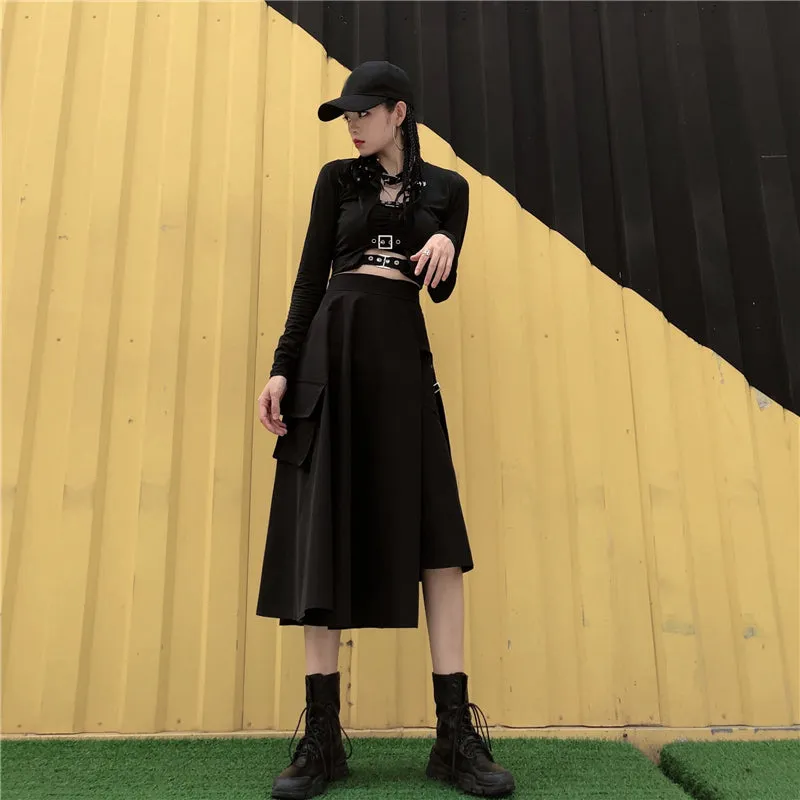 "HARAJUKU STYLE / RETRO" HIGH-WAISTED SKIRT S031202
