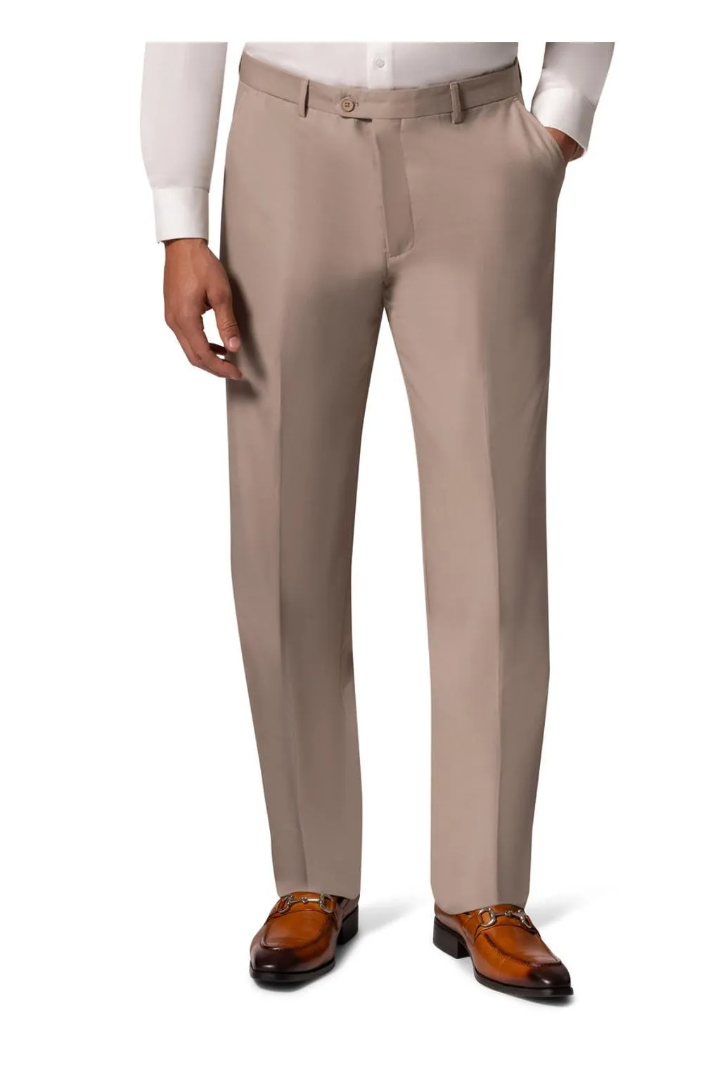 "Kingsley" Tan Double-Breasted Peak Suit (2-Piece Set)
