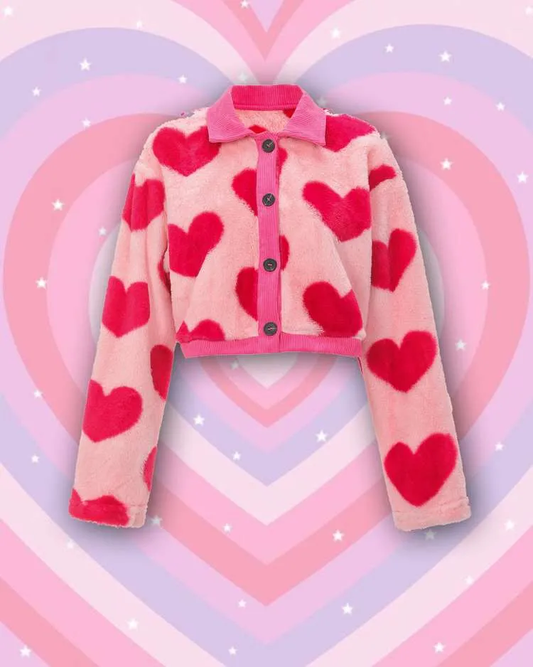 Racing Hearts Teddy Jacket