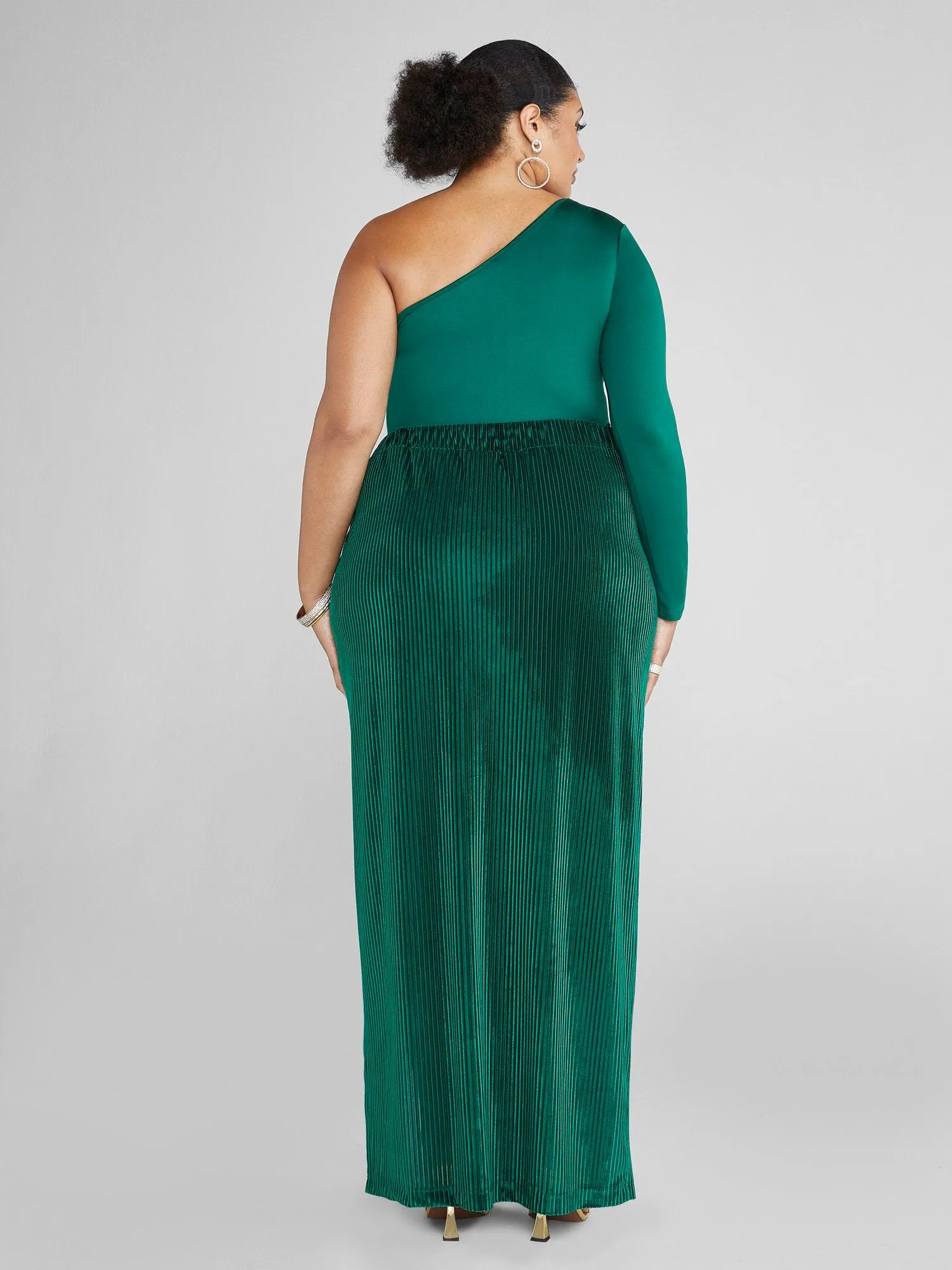 Raya One-Sleeve Cutout Bodysuit