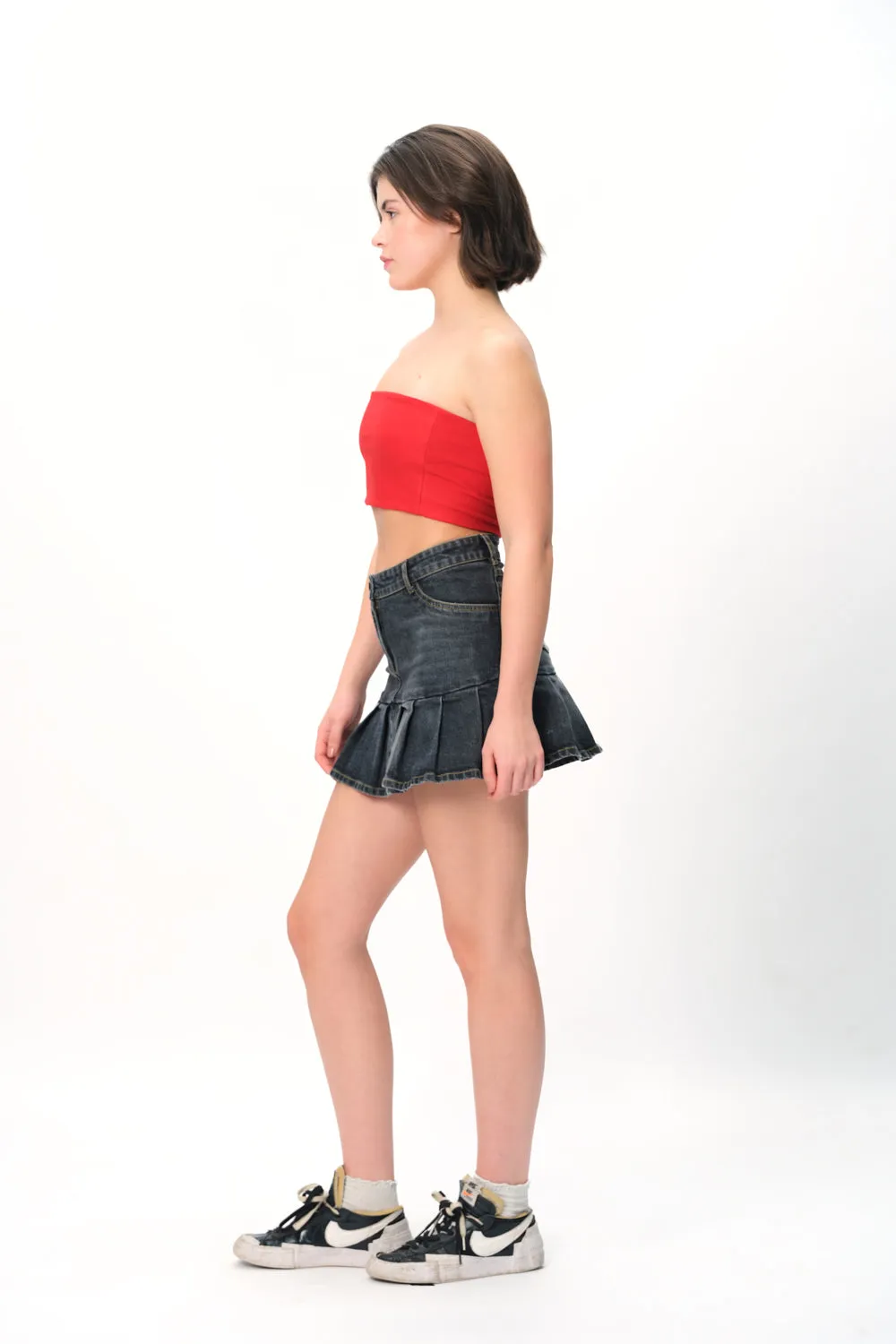 Red Crop Tube Top