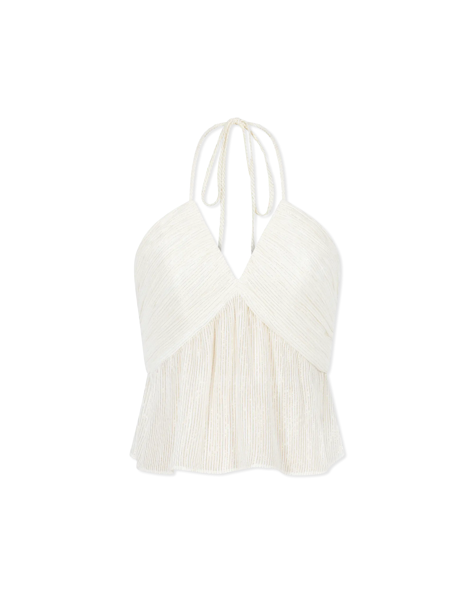 Rhea Metallic Chiffon Camisole
