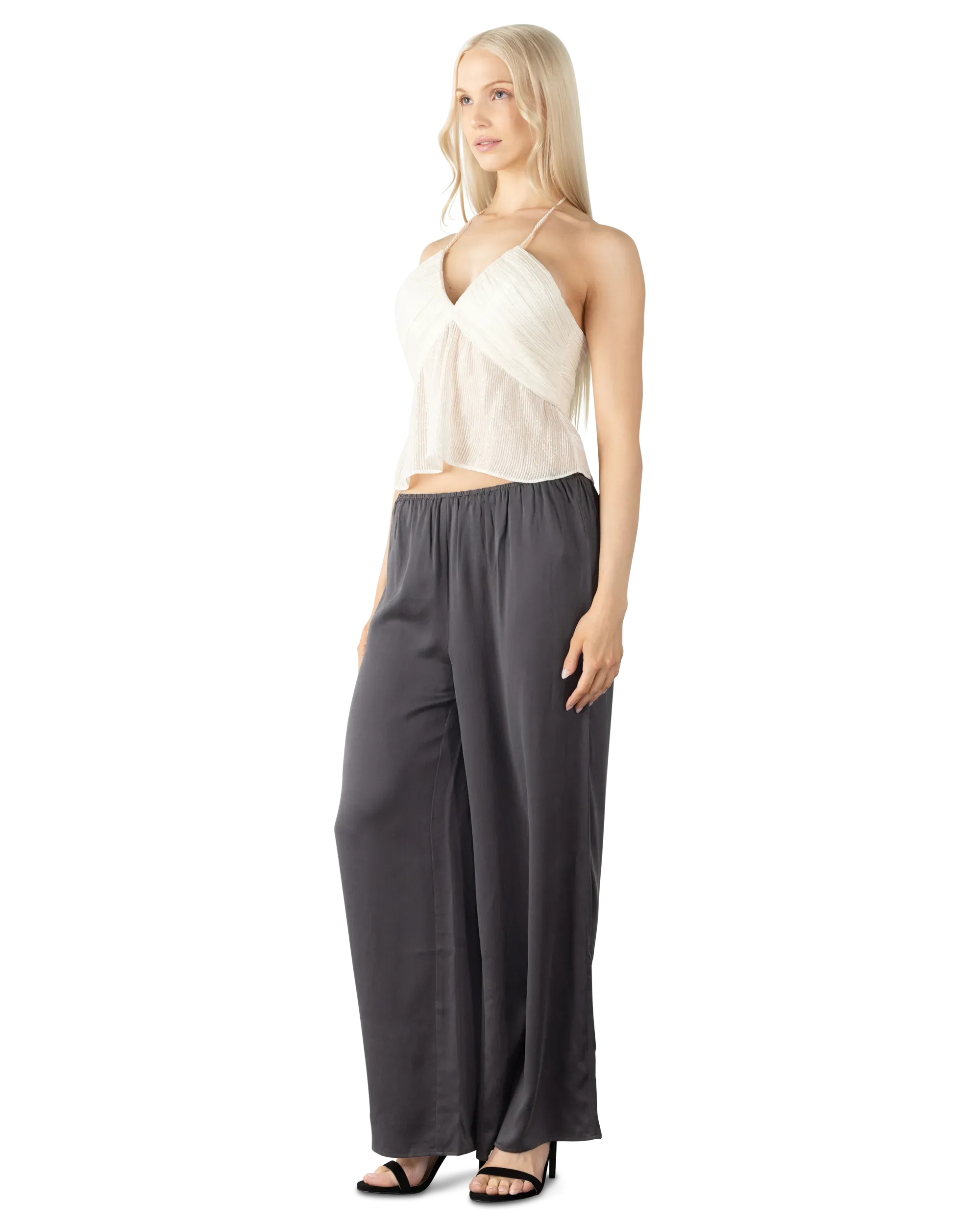 Rhea Metallic Chiffon Camisole