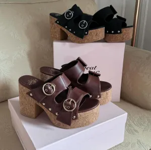 Ribbon Wedge Sole Sandals [2colours]