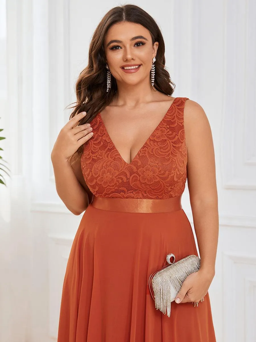 Robe de bal à jupe irrégulière en mousseline
