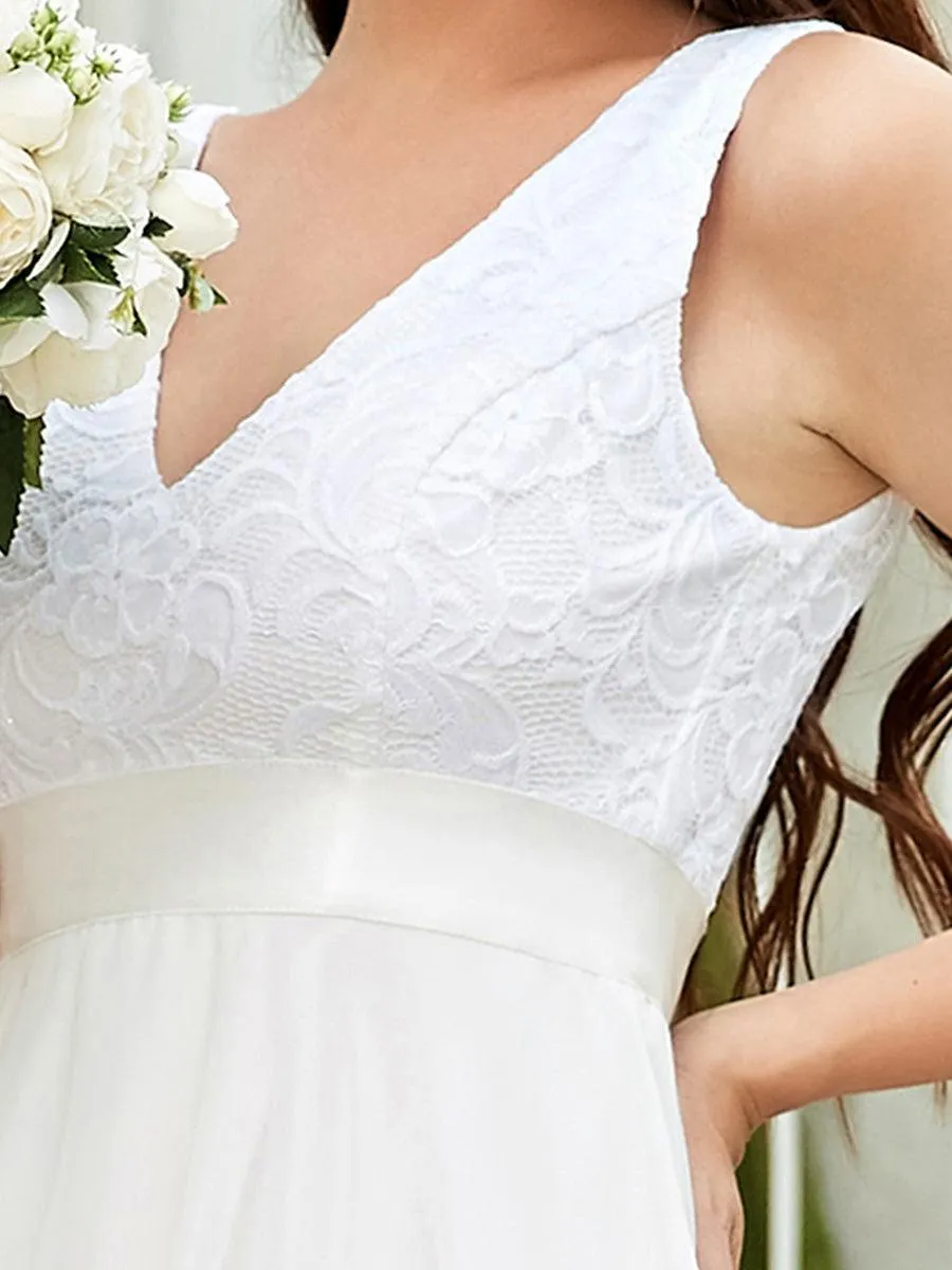 Robe de bal à jupe irrégulière en mousseline