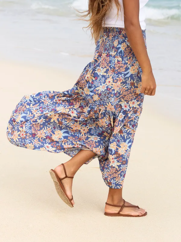 Roxy Remember The Time Dress or Skirt -Bijou Blue New Tropics Ditsy