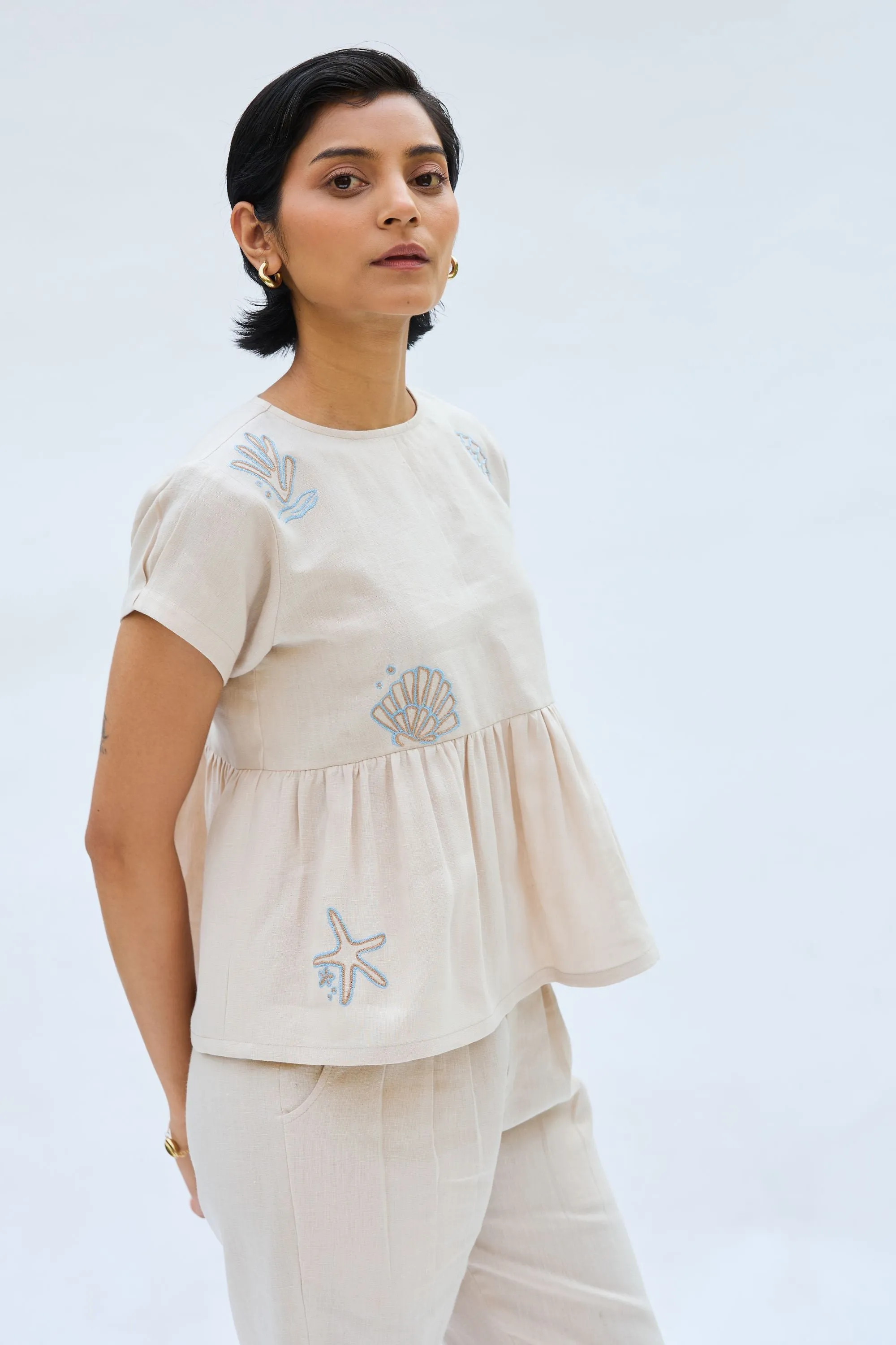 Sea Soul Linen Top