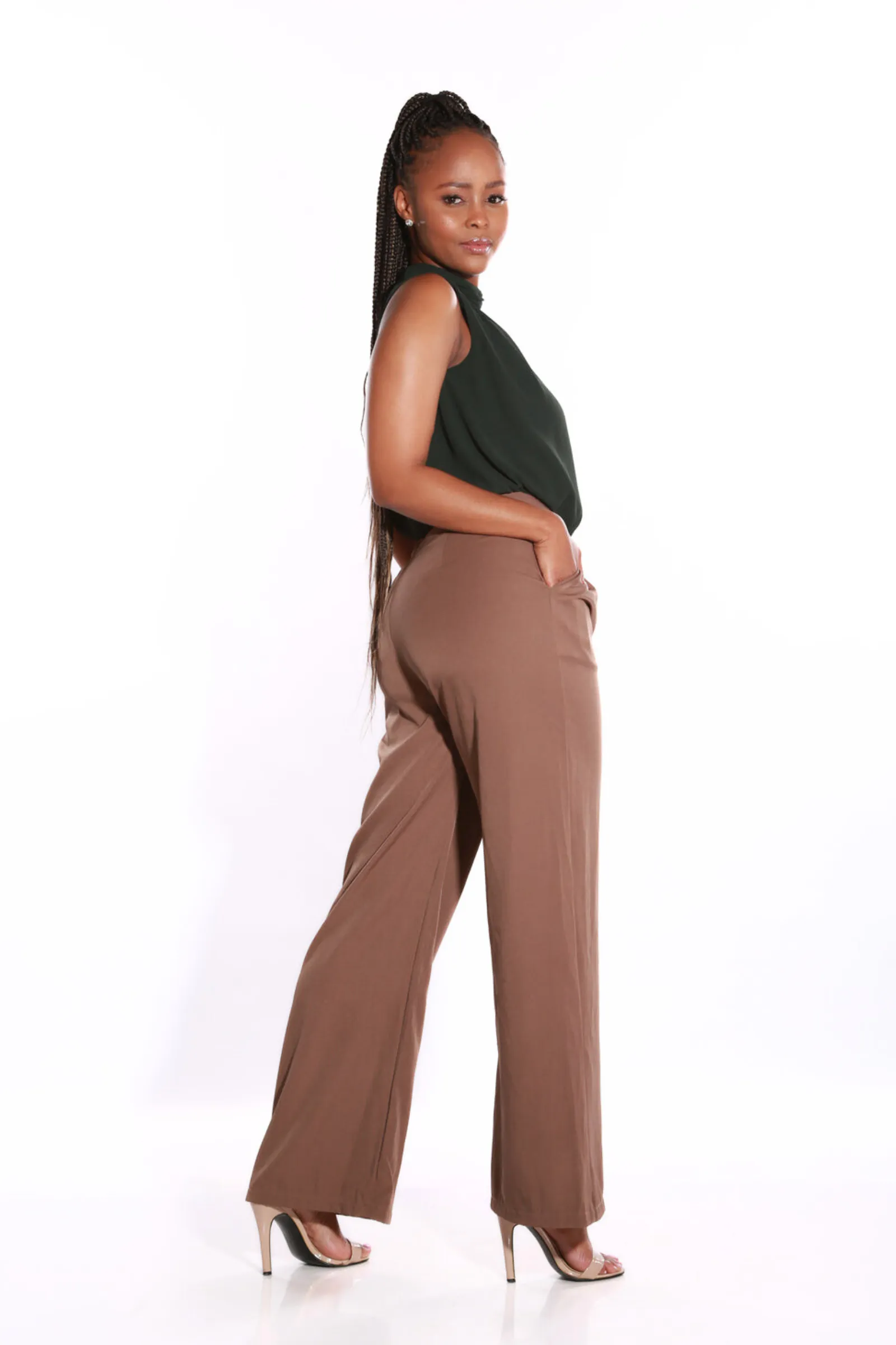 Shapewear TNG Wide leg baggy pants - brown