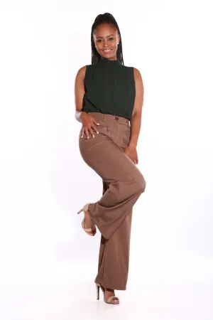 Shapewear TNG Wide leg baggy pants - brown