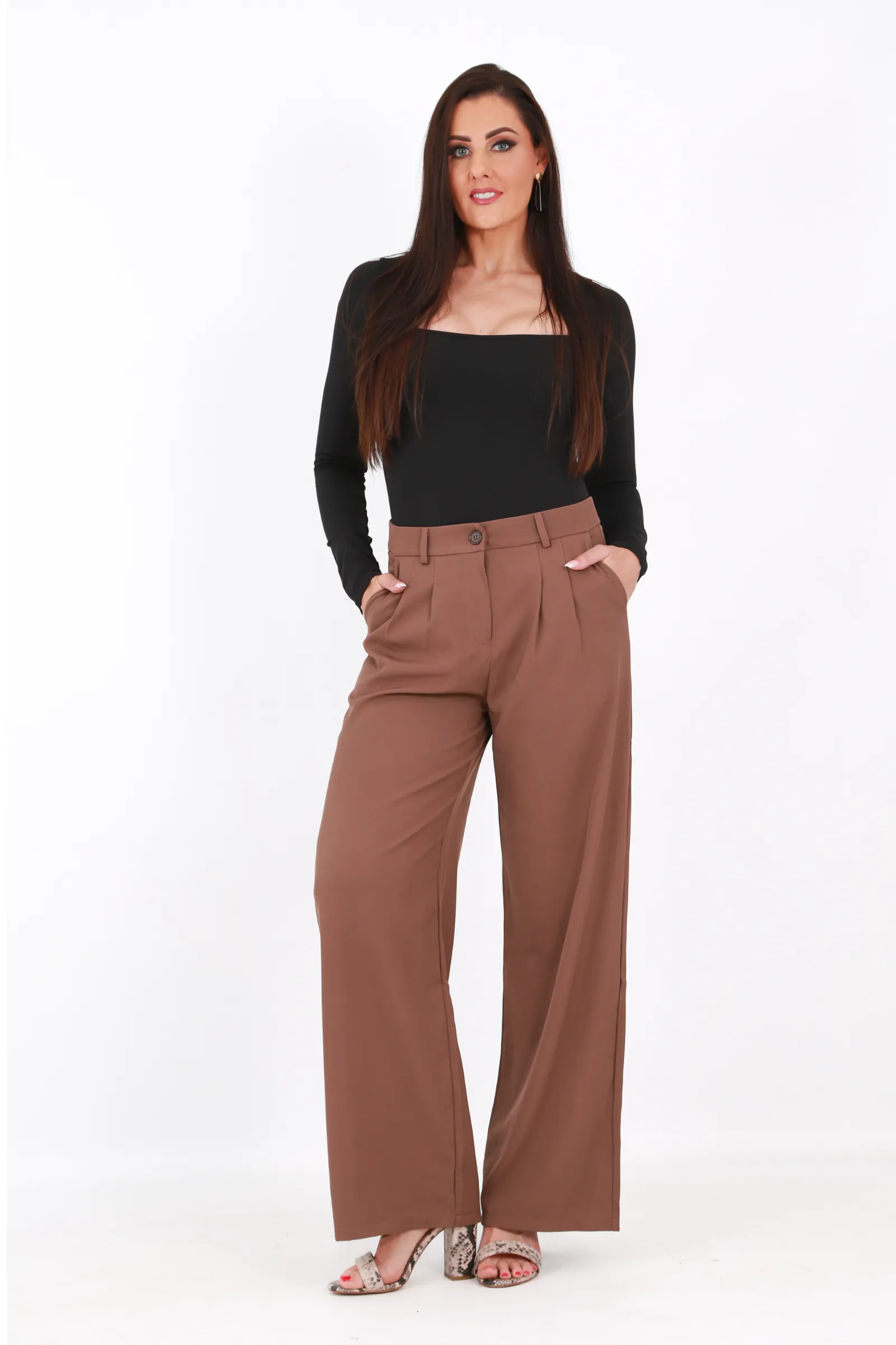 Shapewear TNG Wide leg baggy pants - brown
