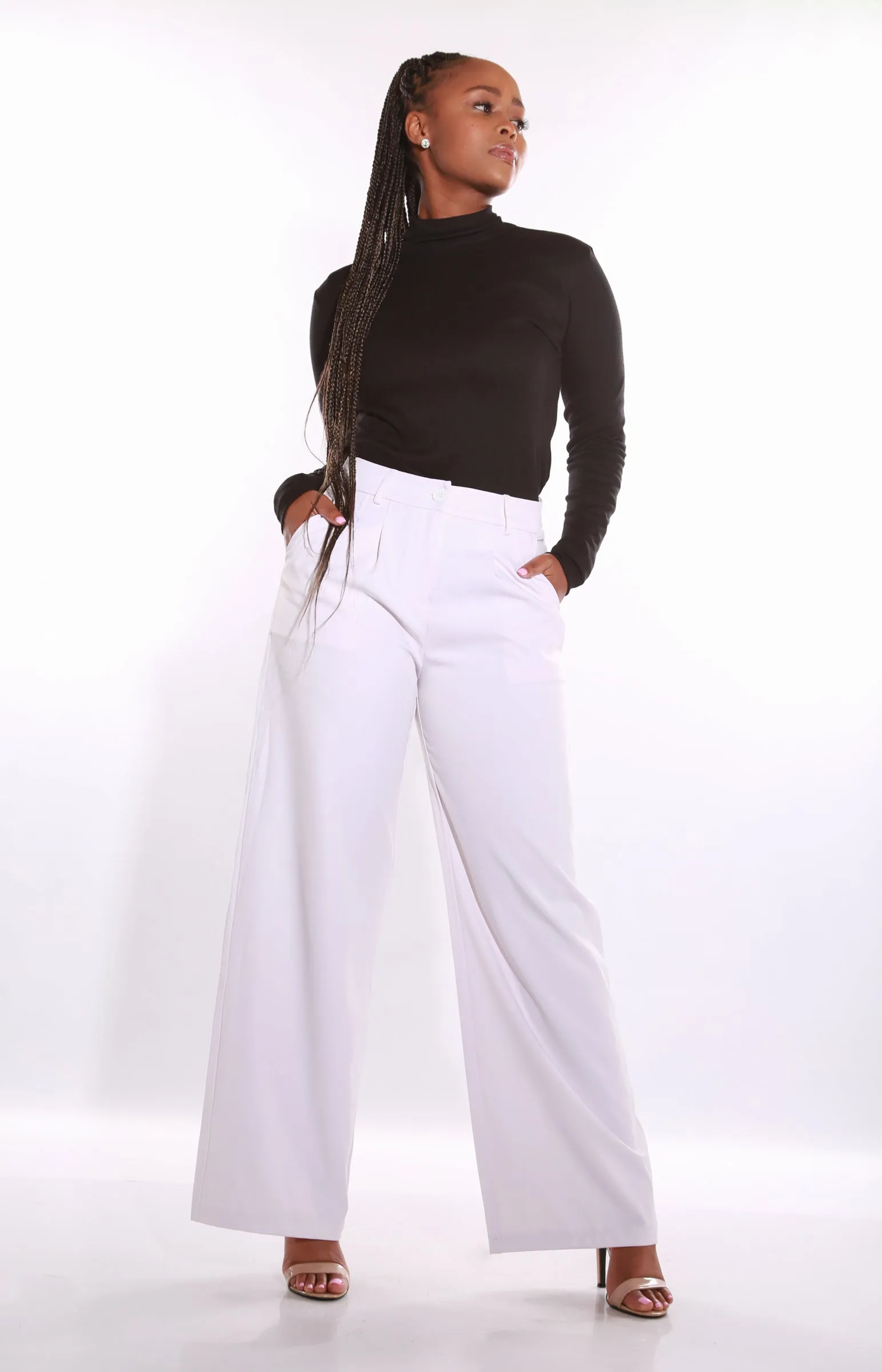 Shapewear TNG Wide leg baggy pants - white