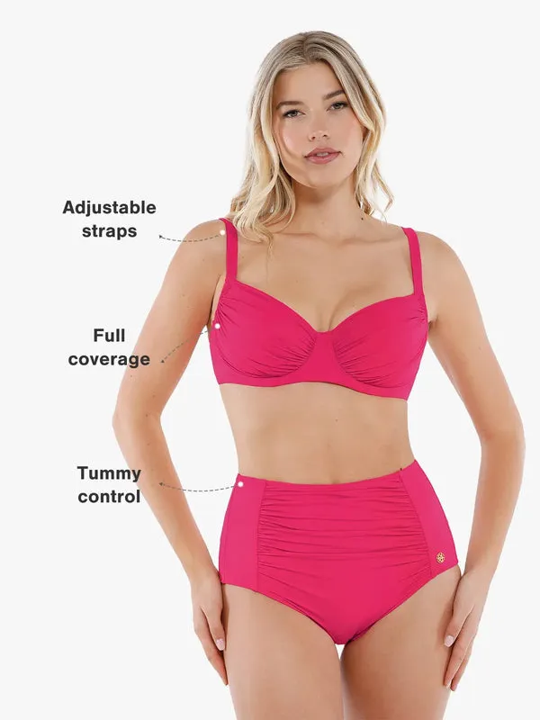 Shapewear Tummy Control Ruched Bikini Set
