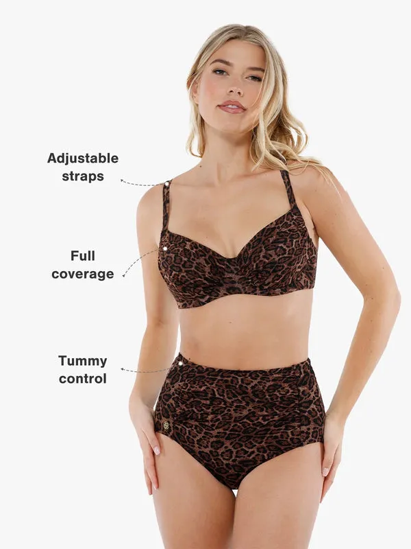 Shapewear Tummy Control Ruched Bikini Set