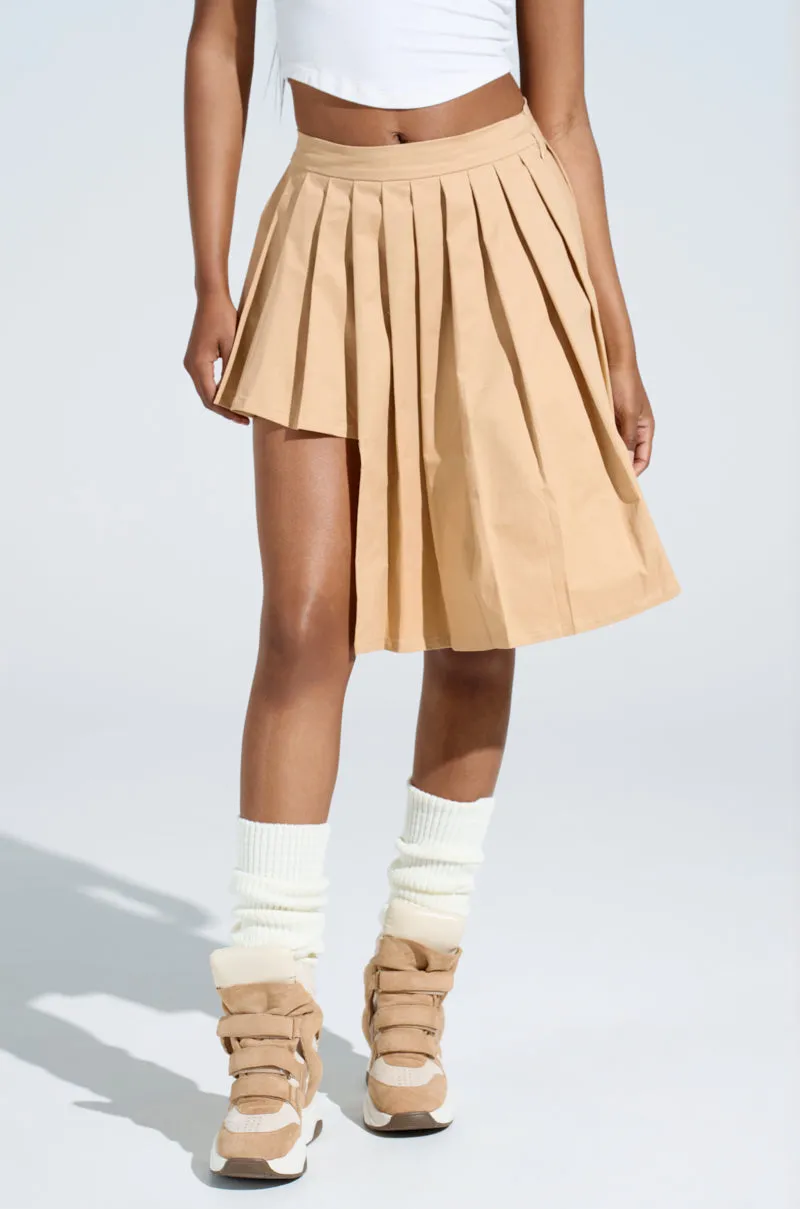 SHARI BABY PLEATED MINI SKIRT