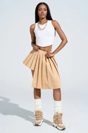 SHARI BABY PLEATED MINI SKIRT