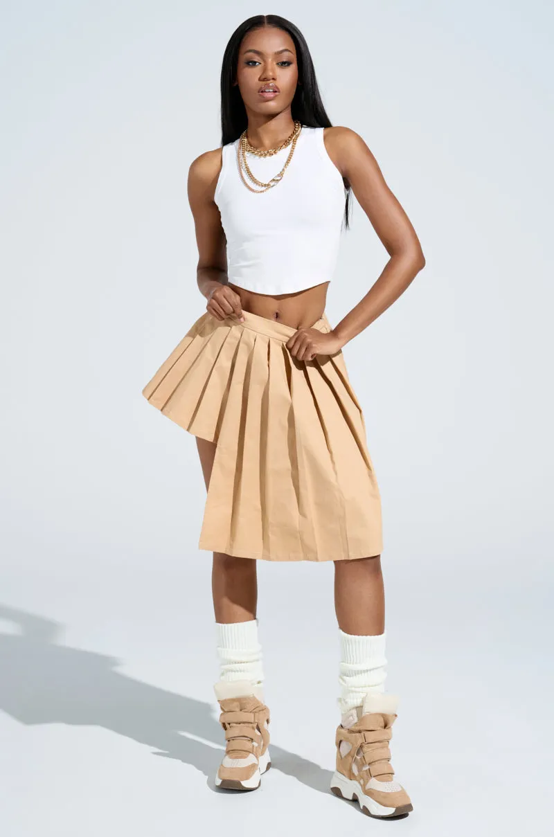 SHARI BABY PLEATED MINI SKIRT