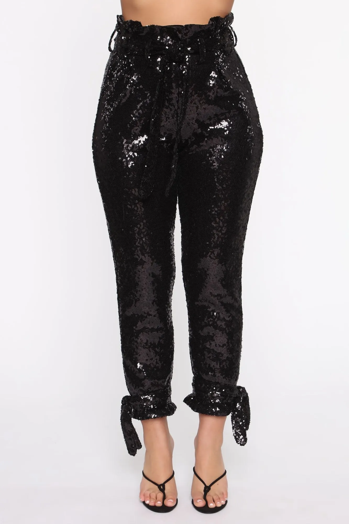 Shimmer of Hope Sequin Pants - Black