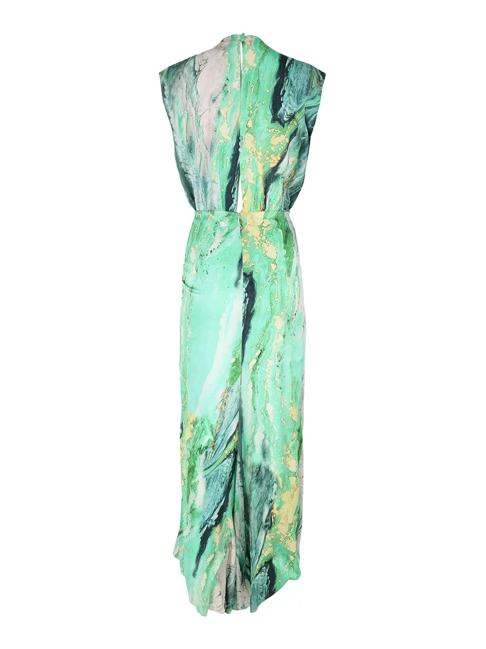 Silvia Tcherassi Samaira Dress in Green Marble
