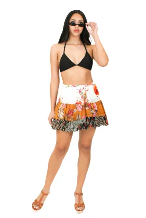 SK-9019M Skirt in Mustard Mix