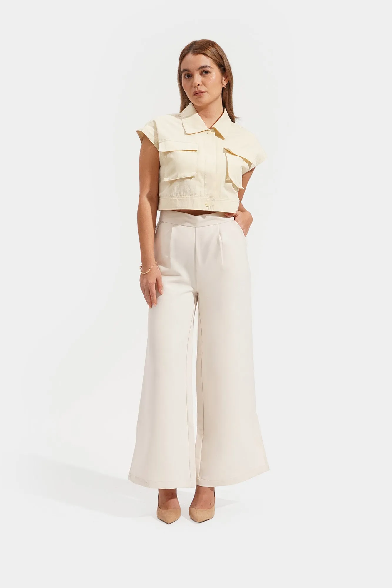 Slit Wide Leg Pants