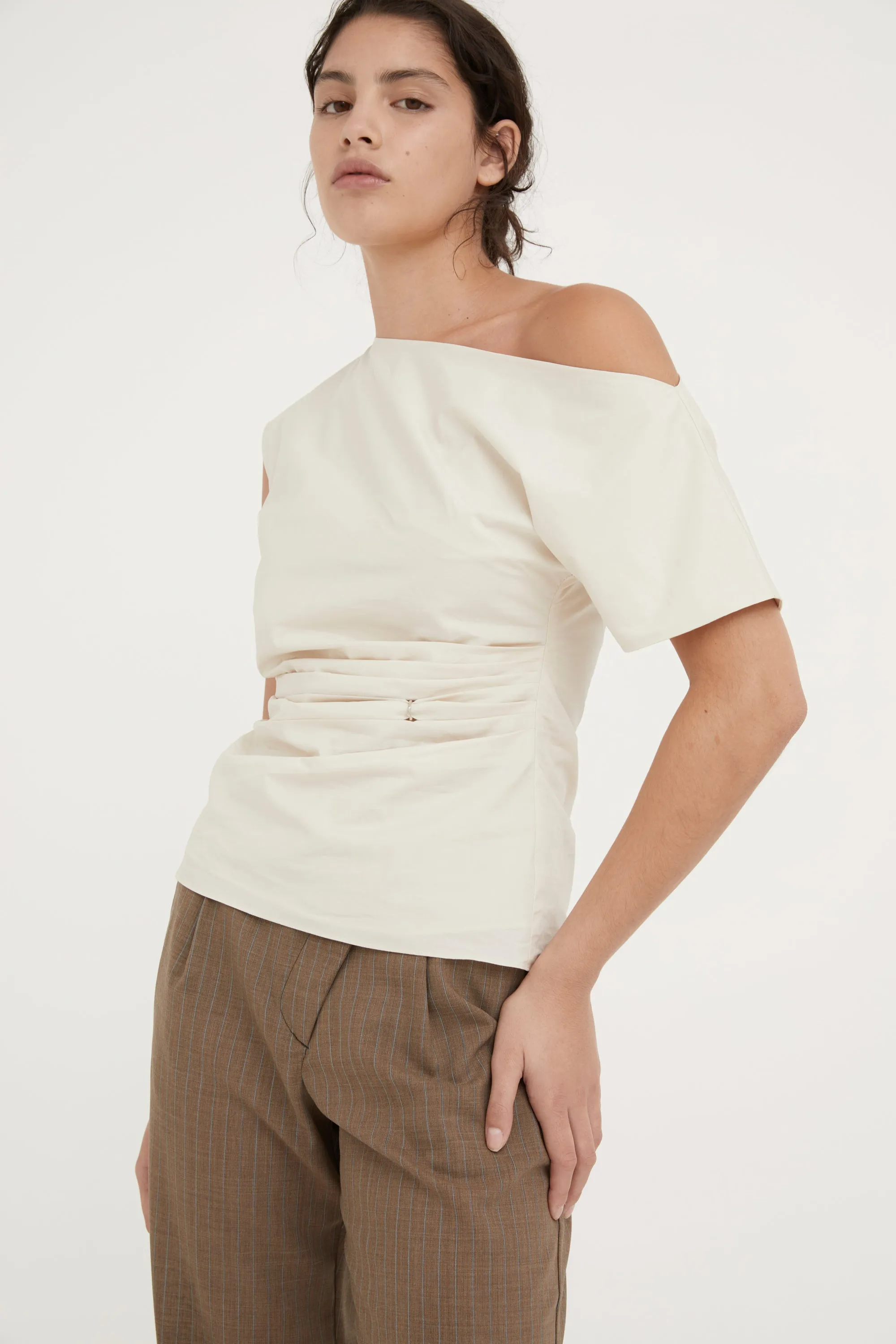 SLYVIE COTTON BLOUSE - BONE