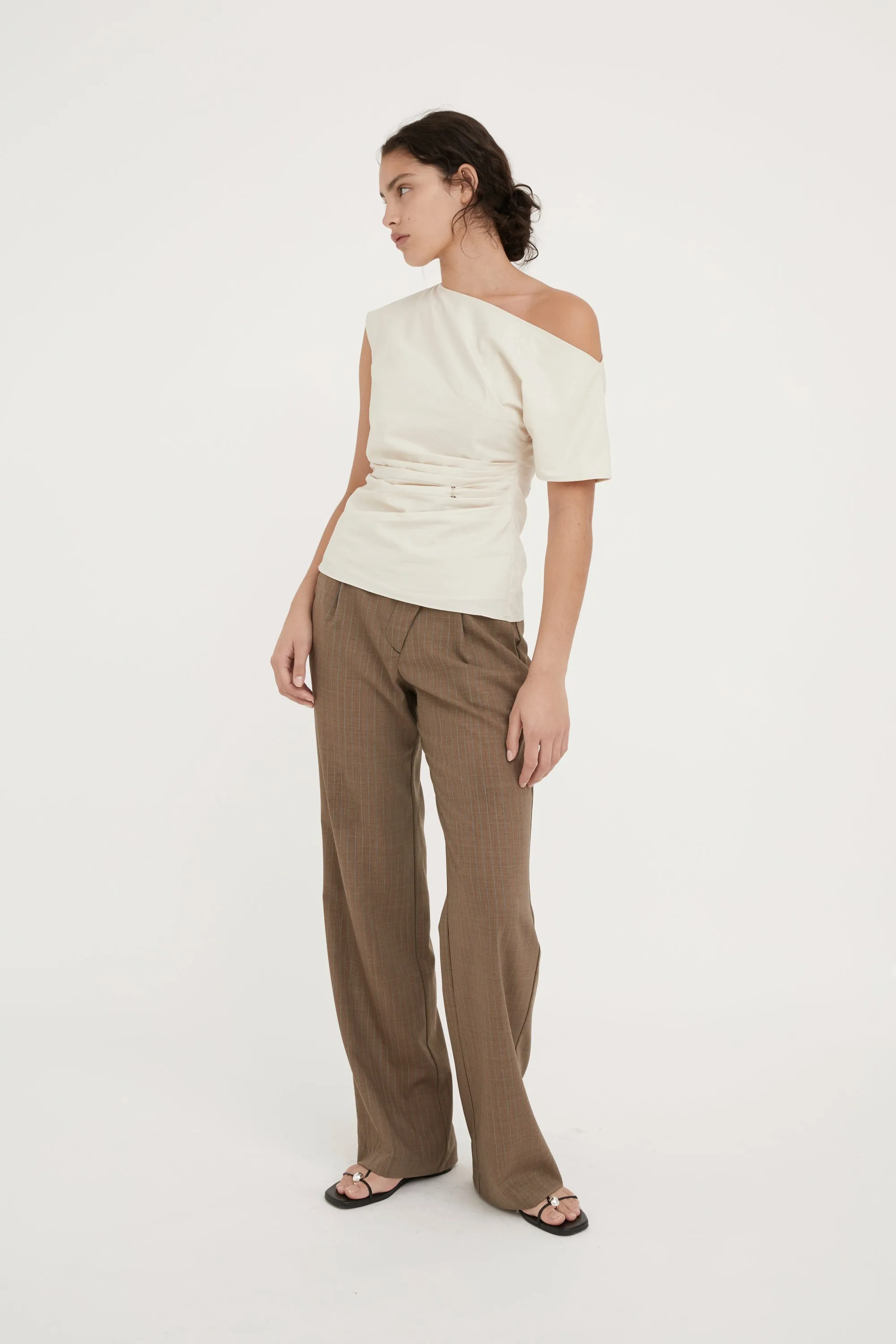 SLYVIE COTTON BLOUSE - BONE