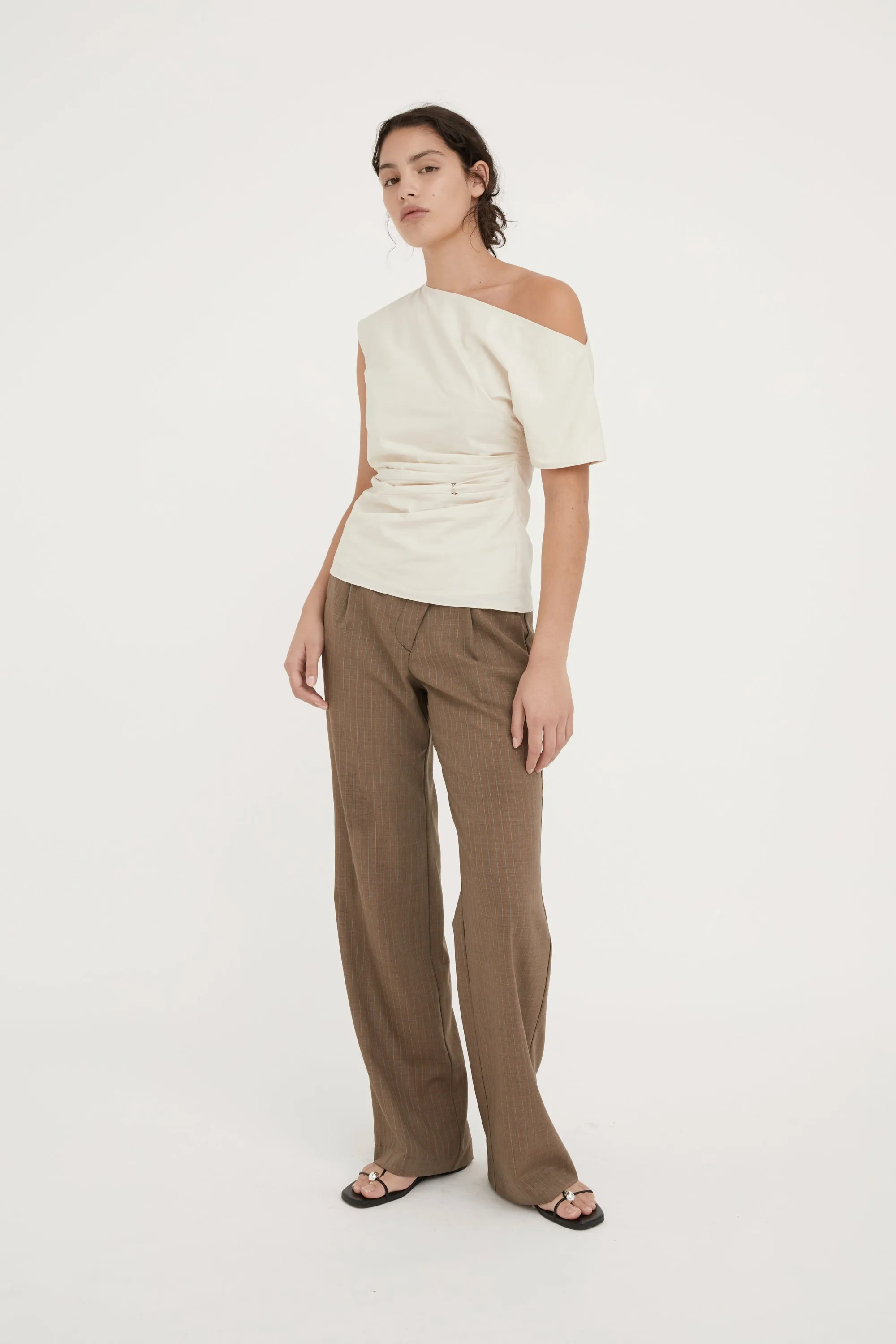 SLYVIE COTTON BLOUSE - BONE
