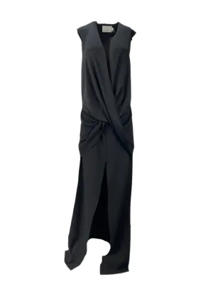 SOLACE London Black Erica Maxi Dress Size US 4 NWT