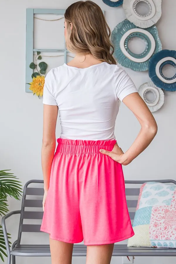 Solid Shorts With Pockets